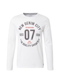 Tom Tailor Denim, Herren T-Shirt, Dunkelgrau / Rot / Wei&szlig;