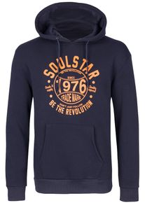 Soulstar, Herren Hoodie, Navy / Koralle