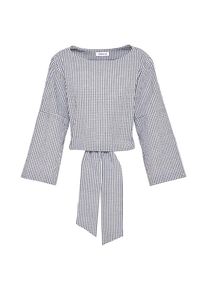 EDITED, Damen Bluse 'Dania', Schwarz / Wei&szlig;