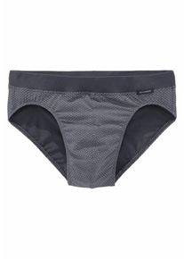 Schiesser, Herren Rio Slip, Anthrazit / Wei&szlig;