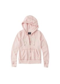 Abercrombie & Fitch Abercrombie & Fitch, Damen Sweatjacke 'LONG LIFE LOGO F/Z', Pink