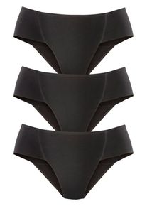 Petite Fleur, Damen Controlslip (3 Stck.), Schwarz