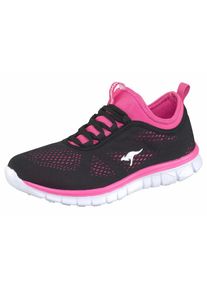 Kangaroos, Damen Sneaker 'K Run Neo', Pink / Schwarz / Weiß