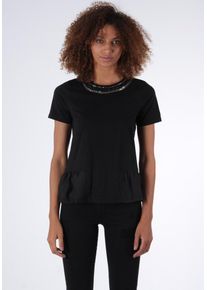 Kaporal5 Kaporal, Damen T-Shirt 'Think', Schwarz / Silber
