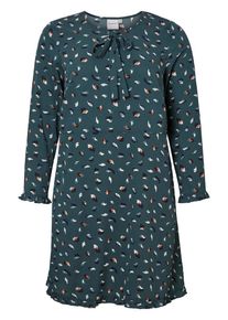 JUNAROSE, Damen Kleid, Petrol / Orange / Schwarz / Weiß