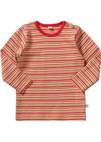 Leela Cotton, M&auml;dchen Langarmshirt, Hellblau / Hellgr&uuml;n / Orange / Rot