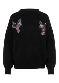 Véro Moda VERO MODA, Damen Strickpullover, Grau / Hellpink / Schwarz