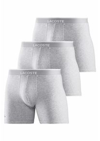 Lacoste, Herren Boxer 'Brief ' (3 St&uuml;ck), Graumeliert / Wei&szlig;