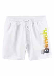 Bench, Herren Badeshorts, Nachtblau / Gelb / Wei&szlig;