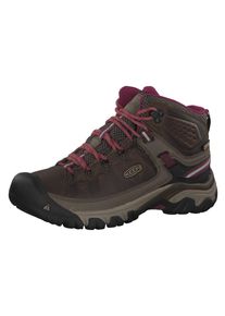 Keen, Damen Wanderschuhe 'Targhee III Mid', Braun / Hellbraun / Beere