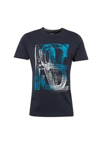s.Oliver RED LABEL, Herren T-Shirt, Navy / Hellblau / Weiß