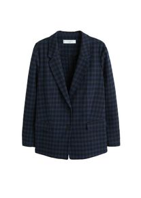 Violeta by Mango, Damen Blazer 'Megan', Ultramarinblau / Taubenblau