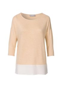 In Linea, Damen Pullover, Creme / Gelb