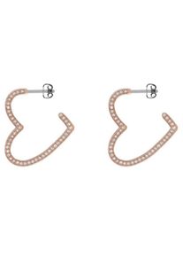 Tommy Hilfiger, Damen Ohrstecker 'Fine Core, 2780110', Gold / Weiß