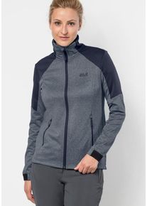 Jack Wolfskin, Damen Fleecejacke 'SUTHERLAND JACKET', Dunkelblau / Dunkelgrau