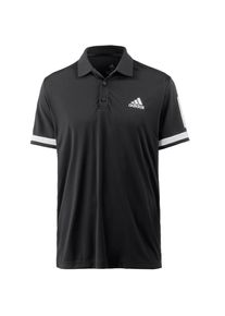 adidas Performance, Herren Poloshirt 'CLUB 3STR POLO', Schwarz / Weiß