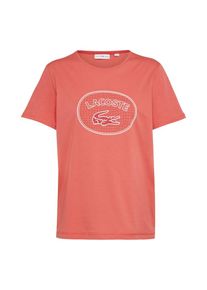 Lacoste, Damen T-Shirt, Lachs / Weiß
