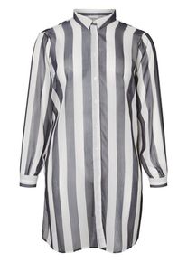 JUNAROSE, Damen Bluse, Blau / Weiß