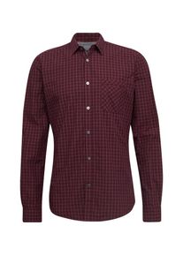 Tom Tailor, Herren Hemd, Karamell / Dunkelrot