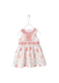 Vertbaudet, Mädchen Kleid, Rosa / Weiß