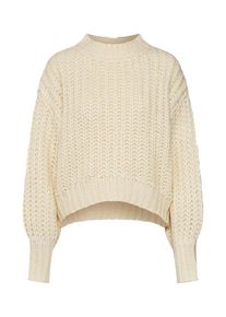 Pieces, Damen Pullover 'PCHELENA LS KNIT D2D', Creme
