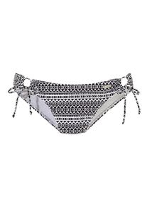 Venice Beach, Damen Bikini-Hose "Spring", Schwarz / Weiß