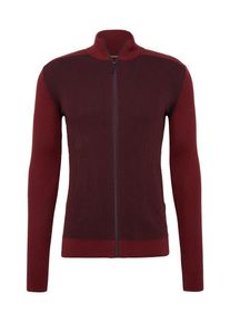 Tom Tailor, Herren Strickjacke, Rot / Weinrot