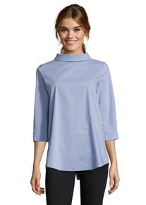 Cartoon, Damen Blusenshirt, Rauchblau