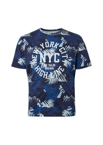Tom Tailor, Herren T-Shirt, Navy / Hellblau / Offwhite