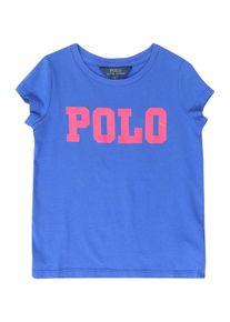 Polo Ralph Lauren, M&auml;dchen Shirt 'COTTON ENZYME', Blau / Dunkelpink