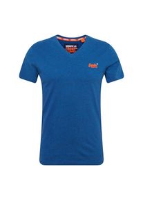 Superdry, Herren Shirt, Himmelblau / Dunkelorange