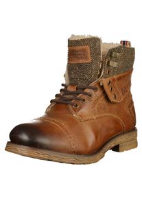 Bugatti, Damen Winterstiefeletten, Cognac / Dunkelbraun / Braunmeliert
