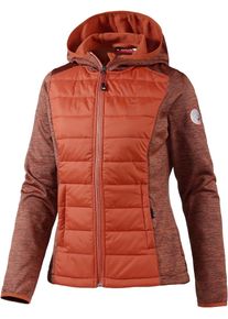 O.C.K. OCK, Damen Strickfleece, Rostrot / Orangerot