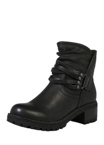 H.I.S. H.I.S, Damen Stiefelette im Biker-Style, Schwarz