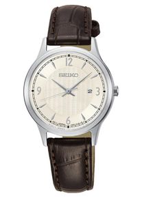 Seiko, Damen Uhr 'SXDG95P1', Braun / Silber