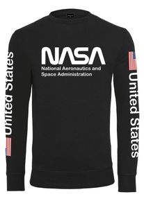 Mister Tee, Herren Crewneck 'NASA US', Rot / Schwarz / Wei&szlig;