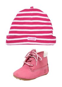 Timberland, M&auml;dchen Boots 'Crib Bootie with Hat', Pink