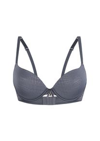 Sassa Mode Sassa, Damen Push Up-BH 'PURE ANIMAL', Rauchgrau