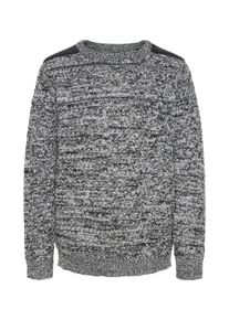 name it, Pullover, Anthrazit / Schwarzmeliert / Wei&szlig;