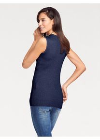 Heine, Damen Rippstricktop, Marine