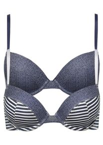 Arizona, Damen Push-up-BH, Taubenblau