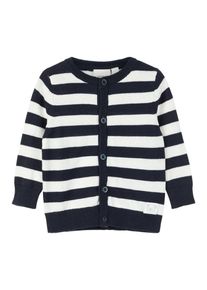 name it, M&auml;dchen Cardigan, Nachtblau / Wei&szlig;