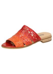 Sioux, Damen Sandale 'Husniya-700', Dunkelorange / Dunkelpink / Rot