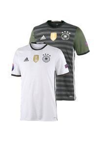 adidas Performance, Herren Fu&szlig;balltrikot 'DFB EM 2016 Sammlerpaket', Grau / Oliv / Wei&szlig;