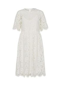 Pieces, Damen Spitzenkleid 'GAIA', Wei&szlig;