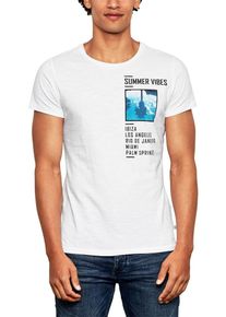 Q/S Designed By, Herren T-Shirt, Weiß