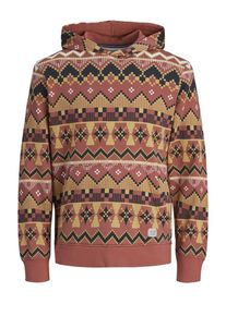 Jack & Jones JACK & JONES, Herren Sweatshirt, Gelb / Pastellrot / Schwarz / Wei&szlig;