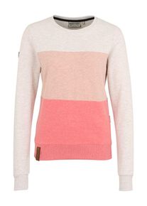 Naketano, Damen Sweatshirt 'Arschfrit&ouml;se', Beigemeliert / Koralle