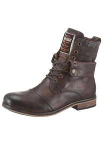 Superdry, Herren Schn&uuml;rstiefel, Dunkelbraun