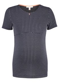 Esprit Maternity, Damen Shirt, Dunkelblau / Weiß